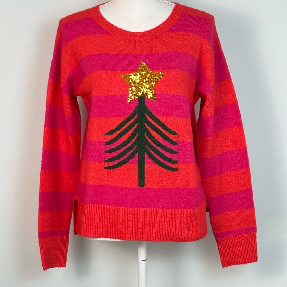 🎉HP🎉 1901 Red Bittersweet Tree Girl’s Holiday Sweater XL 14/16